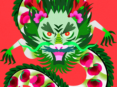 Year of the Wood Dragon chinesenewyear chinesezodiac illustration jenn liv lunarnewyear yearofthedragon