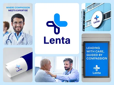 Lenta - Health Care Branding brand brand guidelines brand identity brand sign consultant health health care health tech identity logo logo design logotype medecine medical medical center startup typography visual identity