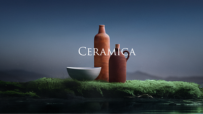 Luxury ceramics_Ceramica 3d 3d render blender brand identity branding ceramics cgi cinema4d graphic design product visualization