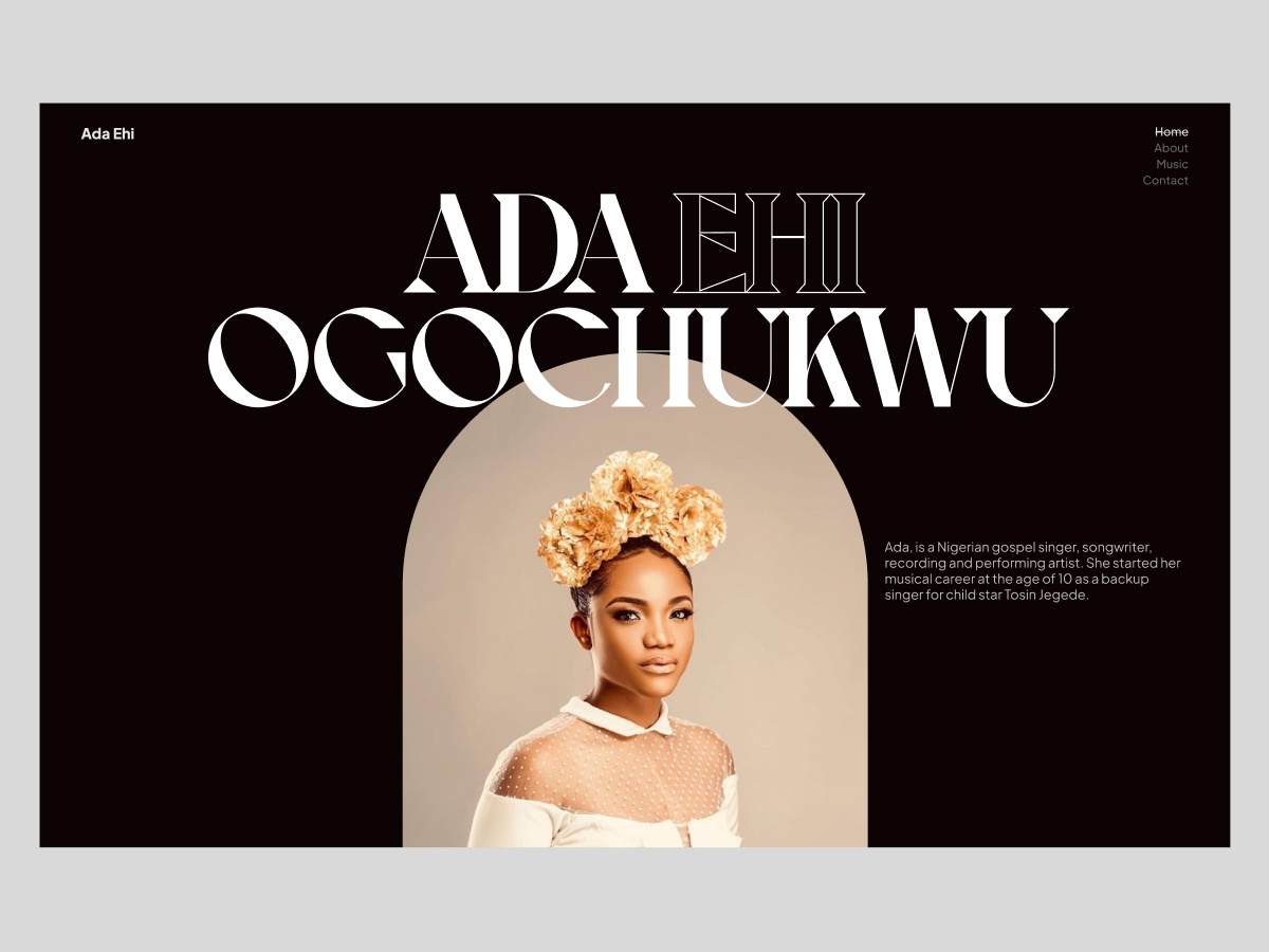 Ada Ehi Web Exploration ada ehi design ui ui design uiux user experience user interface ux ux design web design website design