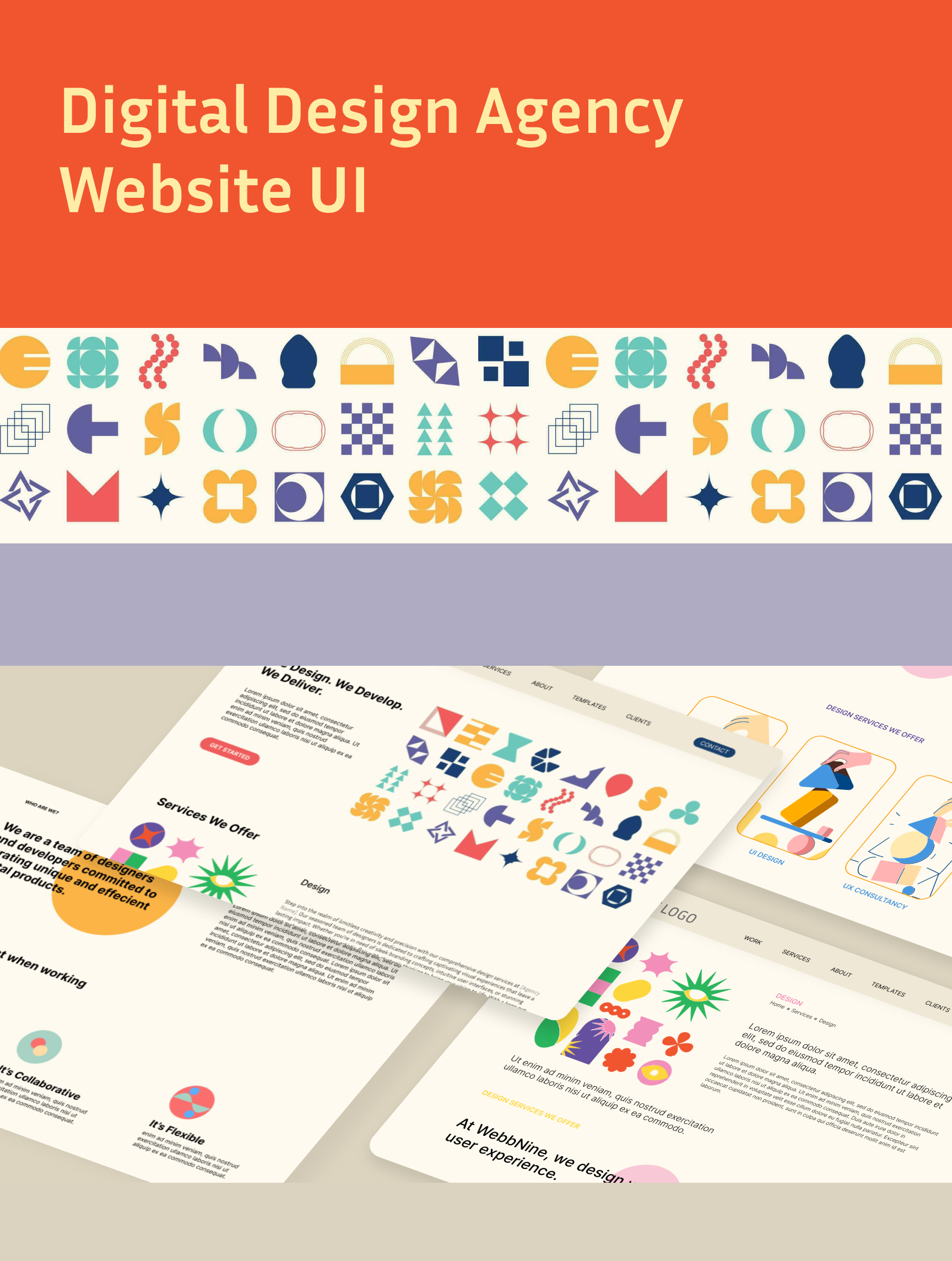 Digital Design Agency Website-UI Case study [Redesign] figma ui ui case study ui ux ui ux case study ux uxcasestudy web design website design