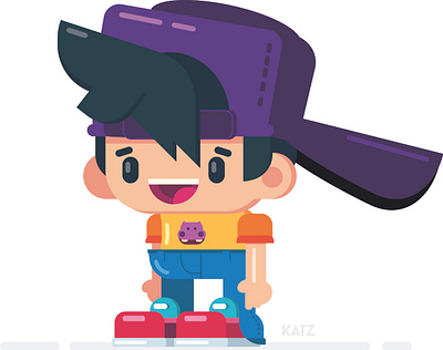 Hat Boy illustration vector