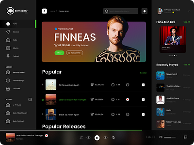 Spotify Redesign😅✌️ a graphic design logo ui