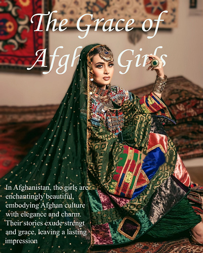 The Grace of Afghan Girls afghanistan culture graphic design