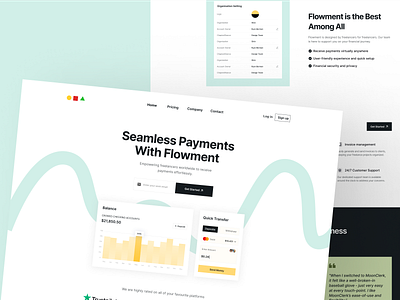 Fintech | SaaS Landing Page Design banking design figma fintech saas saaswebsite ui uiux website