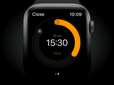 Apple Watch Productivity Timer app apple watch case study design minimalism orange pomodoro product design timer ui
