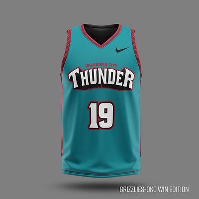 Thunder win Grizzlies Edition basketball branding jersey logo memphis nba okc sports thunder