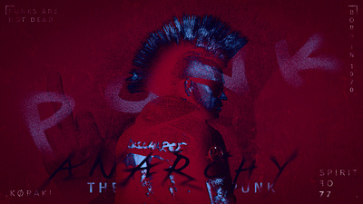 The Punk adobe photoshop design graphic design music poster punk