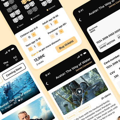 Webdesign | Movie App branding ui ux webdesign