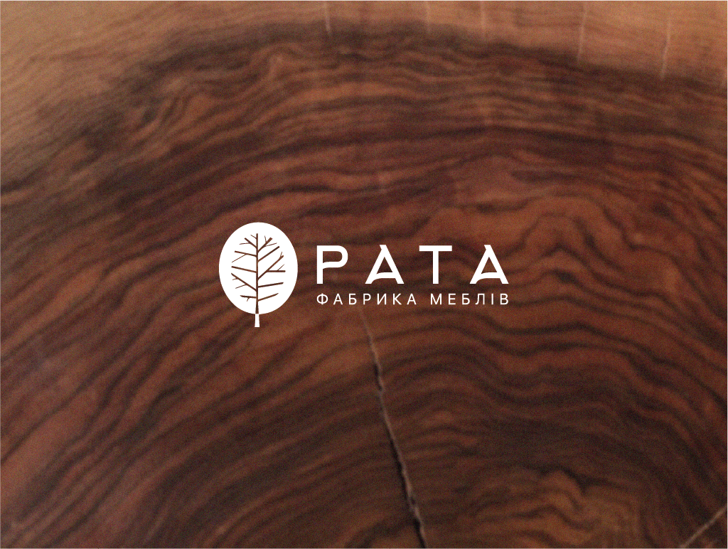 RATA branding design furniture geometric graphic design logo style tree typography vector wood