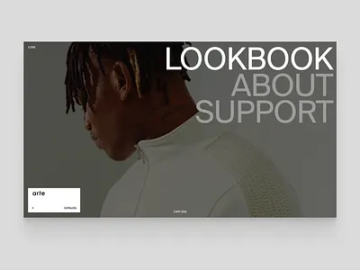 Menu minimal web concept of the Arte online store business concept design e commers menu minimal typogaphy ui ui ux design web deisgn webdesign