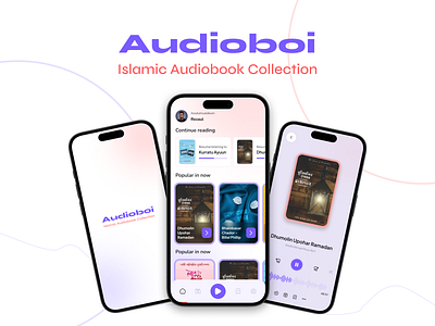 AudioBoi - Audiobook Mobile App audioboi audiobook ui audiobooks design figma minimal mobile app mobile ui product design ui ui design ui ux ux