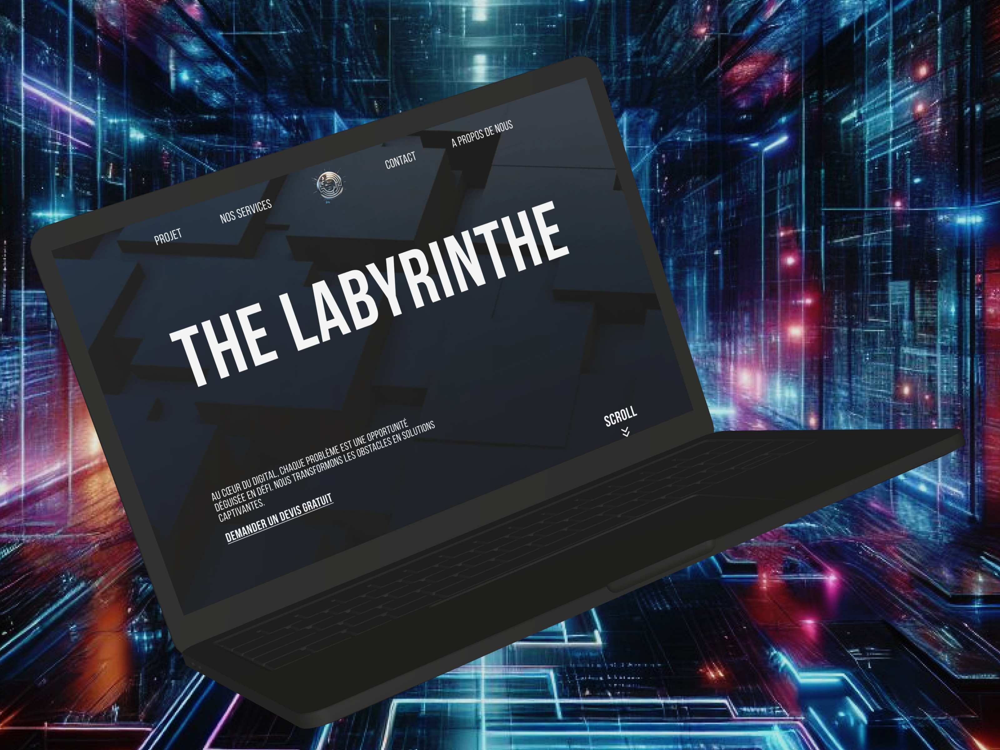 Example of Animation Header Labyrinthe Concept