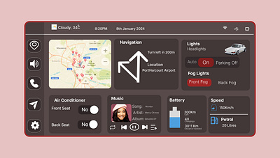 #Day034-Automotive Interface #DailyUI Design graphic design logo ui