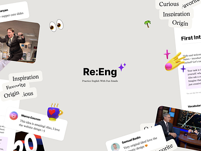 Re:Eng branding concept design eng english figma logo page project tool ui ux web