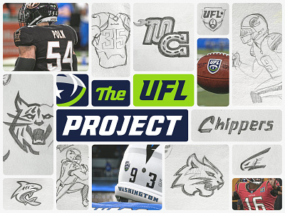 The UFL Project branding childhood design football graphic design illustration logo nfl pc modding sketches sports sports branding typography