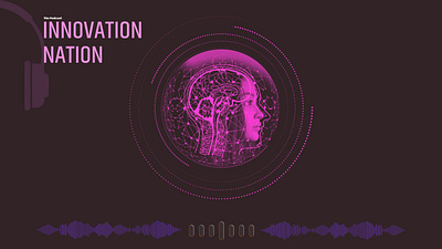 Podcast Innovation Nation graphic design logo typography ui ux