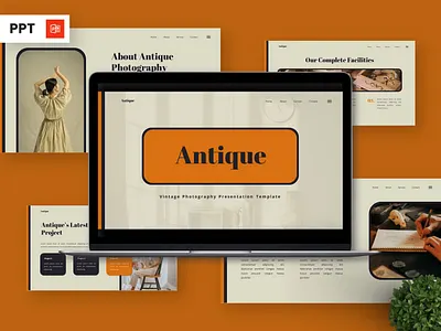 Antique - Vintage Photography Powerpoint Templates concept infographic portfolio powerpoint presentation template