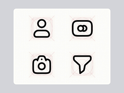 Drawing essential icons in Figma ⚡️ camera credit card figma plugin figma tutorial filter graphics design icon icon design icon drawing iconography icons illustration user vector