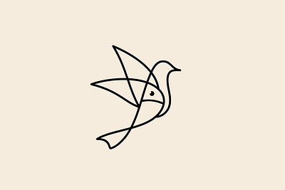Fish-And-Bird-minimalist-logo-design