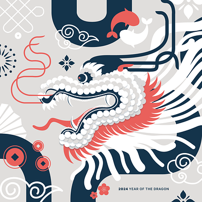 Year of the Dragon 🐲 daissydesigns dragon illustration vector