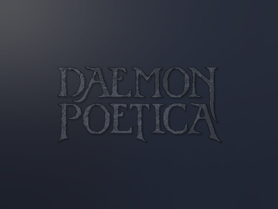 Daemon Poetica — Band Logo branding design graphic design illustration logo typography