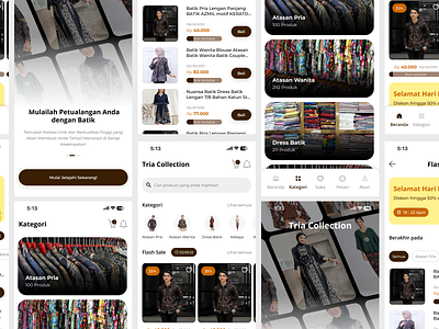 Batik e-commerce app, dailyui #12 appdesign batikapp design ecommerce ecommerceapp figma ui uidesign uiux