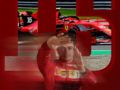 CHARLES LECLERC POSTER design graphic design poster