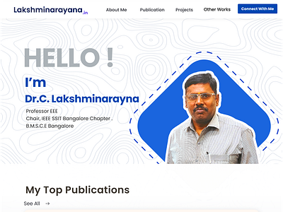 Professional portfolio - Live at https://lakshminarayana.net/ branding graphic design portfolio ui