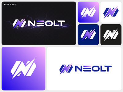 N Logo Bolt Logo bolt icon bolt logo branding creative logo energy logo gradient logo icon lightning bolt logo logo logodesign modern logo n n icon n logo n monogram print