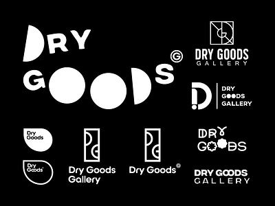 Dry Goods Gallery letters logodesign type typography vector