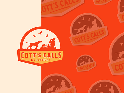 Cott's Calls & Creations calls duck duckcalls logo logotype orange