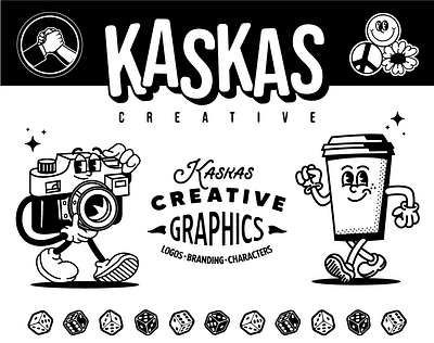 Kaskas Creative branding brushpack character character design logo vector