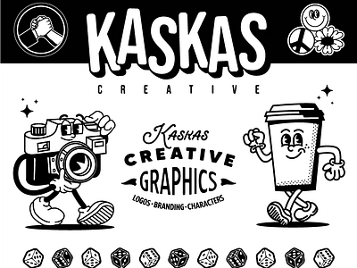 Kaskas Creative branding brushpack character character design logo vector