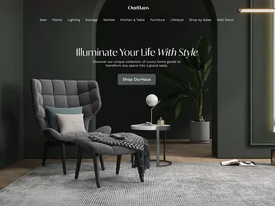OurHaus — An upscale home goods website.