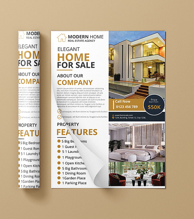 Real Estate Flyer graphic design