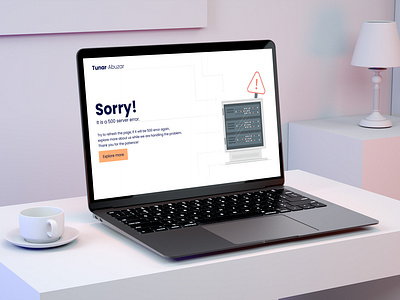 500 Internal Server Error Page Designing 3d 500 graphic design server error ui ux
