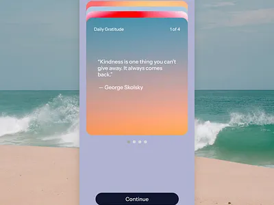 A gratitude app — Improving mindfulness anytime, anyplace.