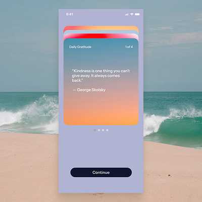 A gratitude app — Improving mindfulness anytime, anyplace.