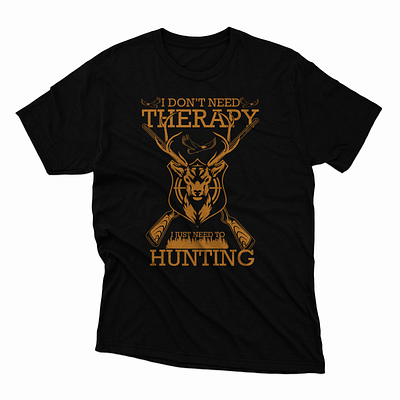 Deer hunting t-shirt branding graphic design