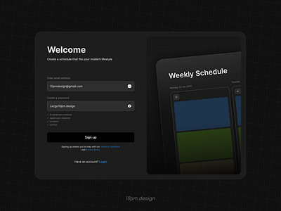 Daily UI Challenge - 001 Sign Up Page daily ui sign in sign up ui ui design uiux design