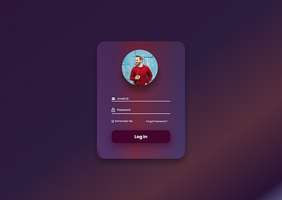 Log In Form gradient log in form login login form gradient ui