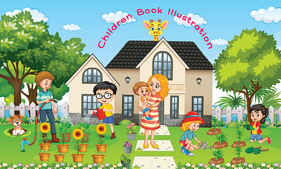 I will design children book illustration and cover book cover book design book illustration book illustrator children children book covers graphic design illustration illustrations illustrator kids book story book