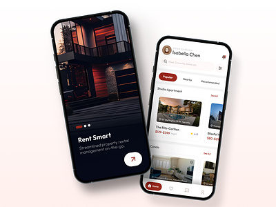 Property Rental Mobile App 2024 top trend agency best product design clean filter inspiration interaction interface minimal netro creative online booking properties property app property management property rental website realestate rental rental property app residence startup