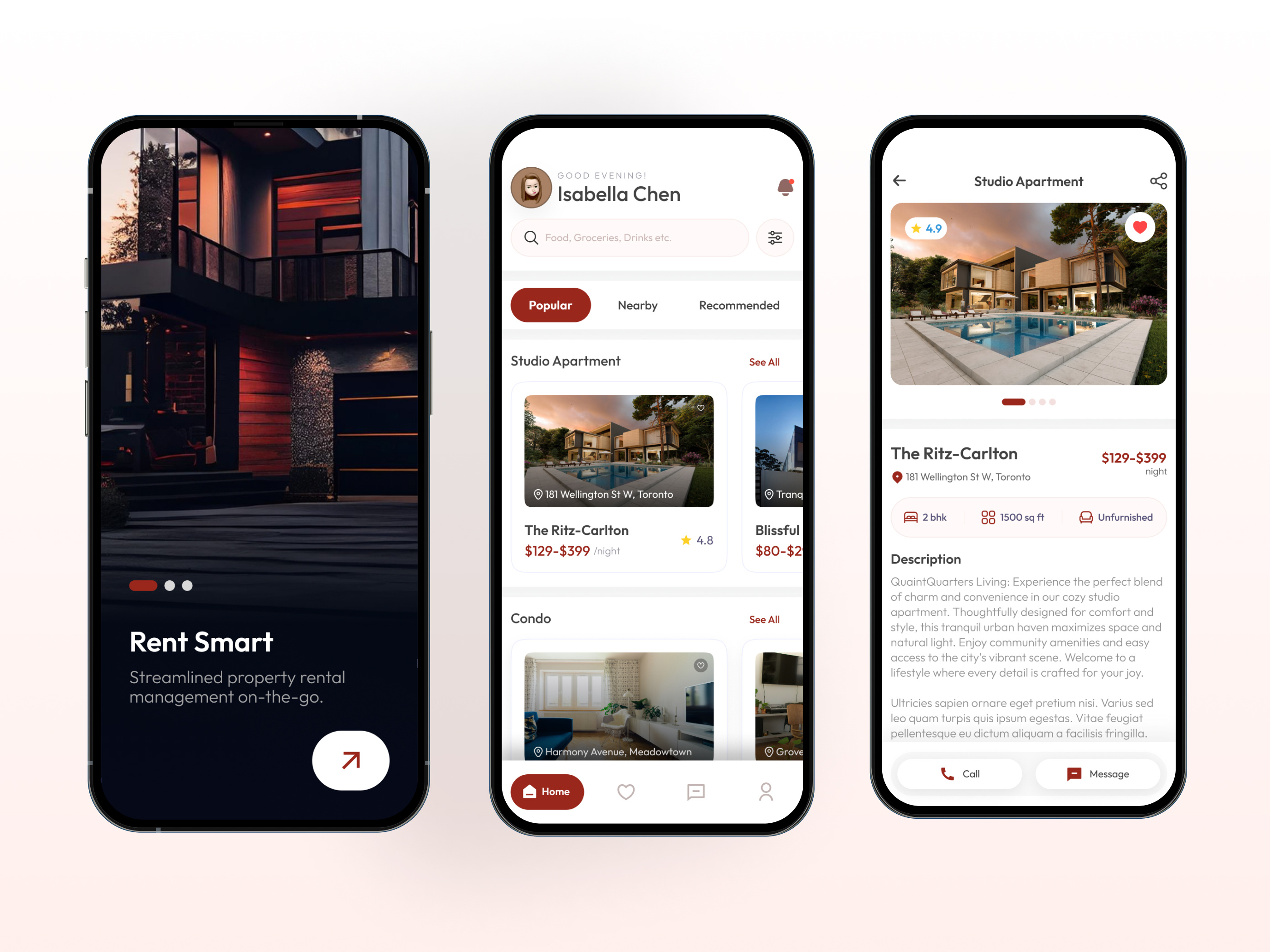 Property Rental Mobile App by Asiq M. for Netro Systems on Dribbble