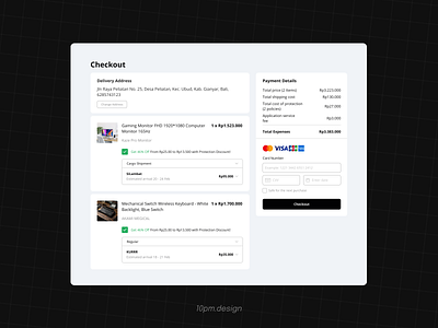 Daily UI Challenge - 002 Credit Card Checkout checkout page credit card checkout daily ui ui ui design uiux design