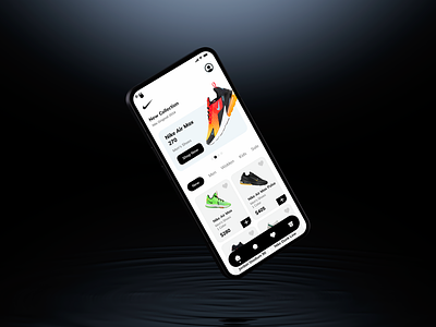 Nike Shoes App accessories apps clean commerce design mobile mobile ui new ui nike nike air product design sale shoes shoes store shop sneakers ui ui deisgn uix ux