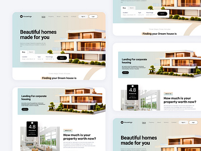 Real estate wesbite branding design graphic design housesearchu housesearchui landingpage logo propertyui real estates realestatedesign realestateuilanding page realestatewebsite ui uiinspiration ux