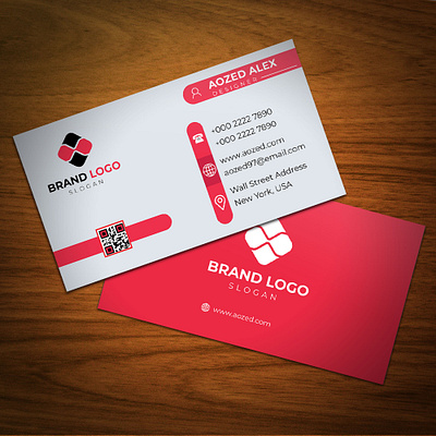 Business card design graphic design