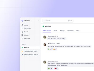 Chat UI chat chat app dashboard design product design saas typography ui ux